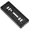 EBTOOLS Piastra di rilascio per TRIOPO, piastra di sgancio rapido in lega con vite da 1/4 di pollice adatta per fotocamera reflex a treppiede con testa a sfera monopiede Arca Benro(PU100)