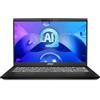 MSI Modern 15 H AI C1MG-034IT Notebook 15.6" FHD 60Hz, Intel Core Ultra 5 125H, Intel ARC, 16GB RAM DDR5 5600MHz, 512GB SSD PCIe4, WiFi 6E, Win 11 Home [Layout e Garanzia ITA], Nero