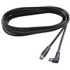 Poly Pool PP0622S PP0622.1S Cavo Coassiale TV-Antenna, Assiale e Spina 90° Ø Maschio Diametro 9,5 mm, 5 Metri, Nero, Plastica