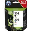 Hp Multipack Nero / Differenti Colori 3Ym92Ae 303 365 Pagine Originale
