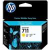 Hp Cartuccia D'Inchiostro Giallo Cz132A 711 1000 Copie 29Ml Ink Cartridge, Standard Originale