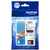 Brother Multipack Nero / Ciano / Magenta / Giallo Lc-421 Lc421Val 800 Pagine Originale