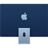 Apple iMac 24" 4.5K M1 | 2 TBT3 | Ram 8Gb | - Ricondizionato - SSD 1TB , Blu , Ottimo