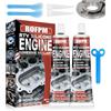 ROFPM Sigillante Motore Alte Temperature, Silicone Pasta Nero Guarnizioni, RTV Gasket, Resistente All'olio, Sigillante per Ingranaggi, Coppa Olio, Tubi di Scarico e Testate, Stufa A Pellet, Camino