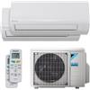 Daikin Climatizzatore Condizionatore Daikin DualSplit Sensira R-32 9000+12000 BTU 2MXF40A+CTXF25C+CTXF35C Wi-Fi A++
