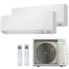 Daikin Climatizzatore Condizionatore Daikin DualSplit Perfera R-32 15000+18000 BTU 2MXM68A+FTXM42A+FTXM50A Wi-Fi A+++