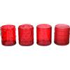 ARPIMEX Vasetto Portacandela Natale D 8,8 Cm H 10 Cm Ass. Vetro Rosso 1 Pz