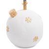 Bizzotto Base Albero di Natale Zadok Sfera H 47 Cm D 41 Cm Bianco