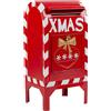 Bizzotto Portalettere Natalizia Elric Rettangolare H 67,50 Cm Metallo Rosso Bianco