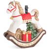 Bizzotto Base Albero di Natale Chaim Cavallino Dondolo H 63,2 Cm Multicolor