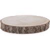 Bizzotto Piatto Decor di Natale Marvin H 3 Cm D 19 Cm Legno Tondo