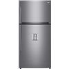 LG GTF916PZPED Frigorifero Doppia Porta Maxi 592 Litri Wi-Fi Dispenser Acqua Classe Energetica E Inox