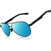 CGID Occhiali da Sole Uomo Donna Polarizzati Premium Lega Al-Mg Pilot UV400