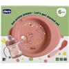 CHICCO Set Prima Pappa Chicco Rosa 6m+