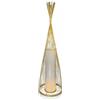 V-TAC VT-3100 Lampada da terra piantana in vero legno rattan con portalampada per lampade E27 - sku 40571