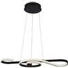 V-TAC VT-7817 Lampadario LED a sospensione forma corda di violino design Moderno 18W 70 cm in alluminio ed acrilico colore nero 3000К - 8020