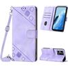 Mo-Beauty Custodia per Oppo Reno 7 4G/F21 Pro 4G/Reno 8 4G/F21S Pro 4G, PU Pelle Portafoglio Flip Custodia a tracolla [Supporto] [Chiusura Magnetica] Cover per Oppo Reno 7 4G - Viola