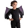 CARNIVAL TOYS Ali pipistrello nere con glitter viola h. 37x68 cm - accessorio per costumi