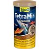 TETRA 1 litro TetraMin Flakes Mangime Completo in Granuli Pellet Affondanti con Nutrienti di Alta Qualità per Tutti i Pesci Tropicali d'Acqua Dolce da Acquario