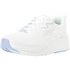 Skechers Max Cushioning Elite 2.0 Levitate Donna, Finiture in Tessuto Bianco Lavanda, 41 EU