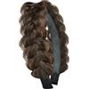 LQTSLFM Cerchietto intrecciato, fascia per capelli intrecciata, fascia da donna ad alta elasticità