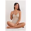 Intimissimi Top In Modal Ultralight Con Cashmere Con Pizzo Beige