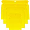 Haromac 38304004 - Set di 4 spatole in plastica, 50-75-100-120 mm, flessibili e resistenti agli acidi