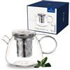 Villeroy & Boch - Artesano Hot&Cold Beverages teiera trasparente, lavabile in lavastoviglie, utilizzabile nel microonde, bricco da caffè per bevande calde e fredde, 1 litro, vetro borosilicato