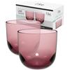 Villeroy & Boch like. by Villeroy & Boch - Like Grape bicchiere da acqua set da 2 pz., bicchiere colorato uva, capacità 280ml