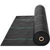 VEVOR Telo Pacciamante Anti Erbacce 4 x 18,2 m Geotessile Tessuto Anti-Ricrescita delle Erbacce Sotto Ghiaia 170 g/m², Telo PP Permeabile Resistente agli Strappi per Paesaggistica, Copertura Terreno