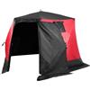 VEVOR Tenda da Pesca sul Ghiaccio 3,3 x 3,3 x 2 m Rifugio Portatile per Pesca sul Ghiaccio per 6-8 Persone, Isolamento Termico, Tessuto Oxford con Ancore, Corde, Borsa Trasporto, per Pesca Invernale