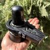 4,25 pollici Stone Shivling Handdu God Black Shiva Lingam Pooja, 500 grammi