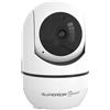 Superior Electronics Security iCM001 - Telecamera WiFi di Sorveglianza da Interno HD 1080p 2.4GHz con Visione Notturna e Audio Bidirezionale - Intercettazione Movimenti - Zoom Manuale - Rotazione 360°