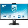 Philips Monitor 31.5" 4K Ultra HD IPS Nero con Altoparlanti Integrati