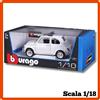 Burago Modellino auto statico scala 1/18 diecast FIAT 500L 1965 bianco Bburago burago