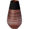 Villeroy & Boch Manufacture Swirl Vaso Grande, Cristallo, Nero/Bronzo, 18 cm