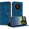 Mo-Beauty Cover per Honor X9 4G / 5G / Honor X30 / Honor Magic 4 Lite, Cover Portafoglio in Pelle Sintetica Tasca Carte Antiurto Con Slot per Honor X9 4G/5G/Honor X30/Honor Magic 4 Lite (Blu)