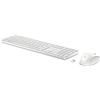 HP 650 Tastiera e Mouse Wireless con Dongle USB-A a 2,4 GHz, 20 Tasti programmabili, Piedini Regolabili con 6 Gradi Inclinazione, Tastierino Numerico, Mouse fino a 4000 DPI Personalizzabili, Bianca