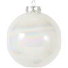 ARPIMEX Box 72 Pick Mini Sfere di Natale D 30 Mm Vetro Bianco Perla