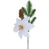 ARPIMEX Pick Poinsettie Bianca di Natale con Pigna