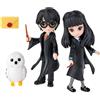 Wizarding World, Set Amicizia Harry Potter e Cho Chang con Edvige, bambole articolate 7.5cm, collezione Harry Potter - dai 5 anni