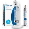 Brita sodaONE Gasatore Domestico Compatto Acqua Frizzante Con Cilindro CO2 Bianco