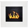 Your Self Srl Camino a bioetanolo da terra in legno bianco Made in Italy Michelangelo 96x36x90h