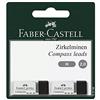 Faber-Castell Faber Castell 2 tubi di 6 mine a bussola 2 mm H