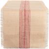 DII Jute Burlap Collection Tavolo da Cucina, Iuta, Rosso, Table Runner, 14x72