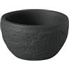 Villeroy & Boch - Manufacture Rock portauovo, nero, lavabile in lavastoviglie, look ardesia opaco, design moderno, utilizzabile come bicchiere per shot/bicchierino, porcellana Premium