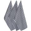 DII 100% Cotton Decorative Jacquard Dish Towels, Black And White Geometric desgign, 18x28, Set of 3, Every Day Home Kitchen Set di 3 Strofinacci Motivo, Righe, 18 x 28