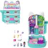 Polly Pocket - La Casa delle Bambole di Gabby, cofanetto con mini Gabby e 9 accessori, include gli amici gattini Pandy Panda, Dolcetto e Siregatta, giocattolo per bambini, 4+ anni, JFV02
