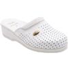 DR.SCHOLL'S DIV.FOOTWEAR Scholl Clog BackGuard Ciabatta Unisex in Pelle Colore Bianco Taglia 37