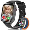 Ucani 4G Orologio Smartwatch Bambini, Orologio Intelligente con GPS, SOS, Telefono/Chat/Videochiamata, Modalità Scuola, Contapassi, Sveglia, Gioco Smart Watch Ragazza Ragazzo 4-12 Anni Regalo (Nero)